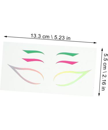 BELLIFFY 4sets Beauty Eyeliner Decal Stage Performance Sticker Reusable Eyeliner Sticker - Buy Online on SooperMarket.com