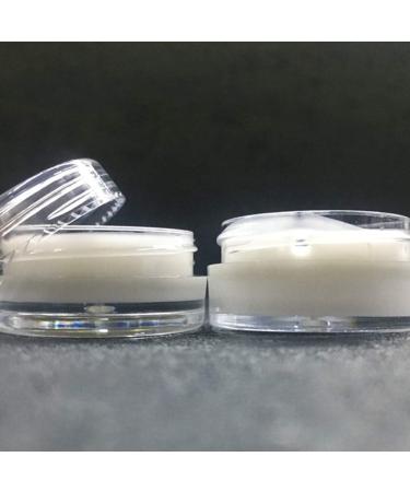 Liujzzi 20-Piece Travel Cosmetic Container Set | Glass Pots with Clear Lids for Creams Samples & Makeup Storage (5g 10g 15g 20g) - Buy Online on SooperMarket.com