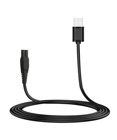 MEROM Replacement Power Cable for Brightup Beard Trimmer 3.3ft/1m Black