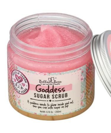 Bella and Bear Goddess Sugar Scrub, No Parabens, New Fragrance, Cruelty-Free, Vegan-Friendly Exfoliating, 6.7oz 6.7 Fl Oz (Pack of 1)