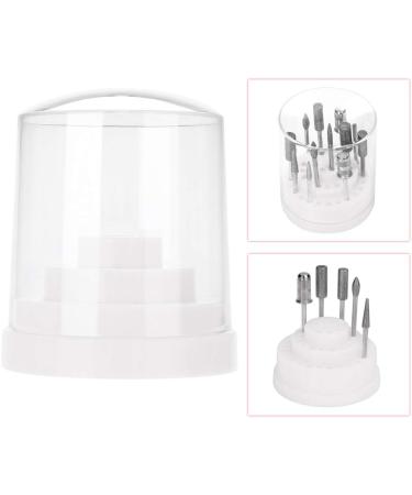 Nail Drill Bit Holder Organizer Nail Drill Display Storage Box with 48 Holes Nail Drill Stand Holder for Manicure Grinding Head (White) - Buy Online on SooperMarket.com