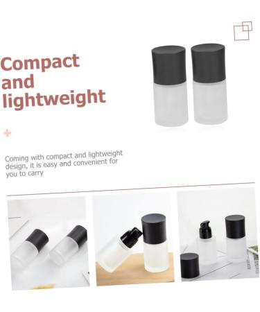 Housoutil 2pcs Liquid Foundation Press Bottle Cosmetic Essence Travel As Shown 10.50X3.90X3.90CM - Buy Online on SooperMarket.com