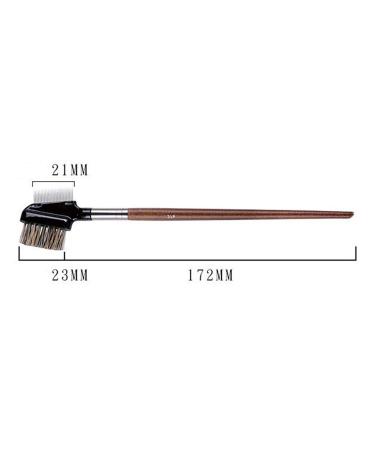 1PC Dual Eyebrow Eyelash Comb - Portable Makeup Brush for Eyebrows & Lashes | Beauty Tool for Flawless Cosmetic Application - Buy Online on SooperMarket.com