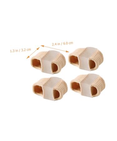 KALLORY 4pcs Toe Stretcher & Separator Set - Foot Protectors for Hammer Toe, Straightener Brace - Adjustable 6X3.2CM, Assorted Color - Buy Online on SooperMarket.com