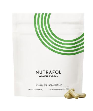 Nutrafol Women's Vegan Hair Growth Supplements  Plant-Based  Ages 18-44  Clinically Tested for Visibly Thicker  Stronger Hair  Dermatologist Recommended - 1 Month Supply  1 Pouch