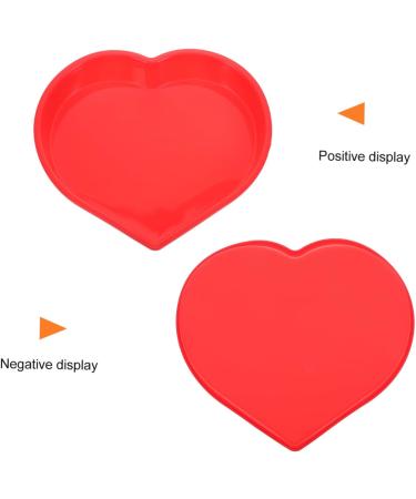 PRETYZOOM Mold Heart Shaped Biscuit Heart Cupcake Pan Silicone Cookie Mini Cupcake Heart Cake Pan Baking Supply Tube Baking Tins Cake Tin Red Wedding Large Baking Dish Silica Gel - Buy Online on SooperMarket.com