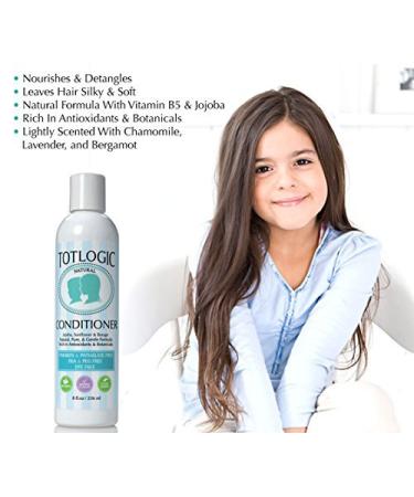 TotLogic Kids Shampoo & Conditioner Set - Sulfate, Paraben, and Phthalate Free - Plant Based Natural Formulas - Gentle, Hypoallergenic & Non-Toxic - Scented with Essential Oils - Buy Online on SooperMarket.com