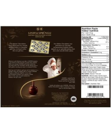 Lindt LINDOR 60% Cacao Dark Chocolate Truffles Gift Box 156-Gram Box Chocolate Gift Box Perfect for Gifting - Buy Online on SooperMarket.com