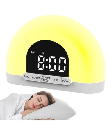 Hovceh 2-in-1-day light lamp light alarm clock daylight alarm clock smart sleep wake-up-light sunrise alarm with natural light light alarm clock sunrise for adults