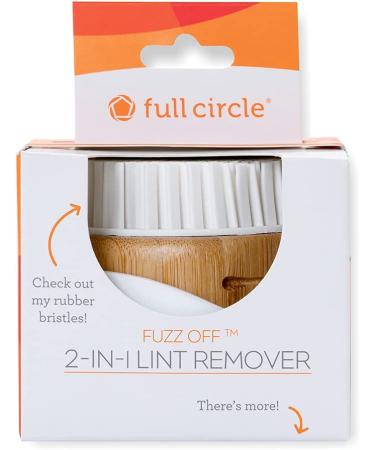Full Circle Fuzz Off 2-in-1 Lint Remover & Brush - White | Eco-Friendly Fabric Care - Buy Online on SooperMarket.com