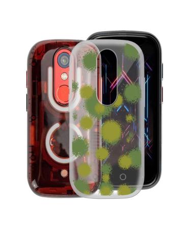 KJYFOANI Phone Case for Unihertz Jelly Star (3.00") Shockproof Bumper Soft Cover Shell Ultra-Slim Stylish X Anti-Yellowing Protection Case for Unihertz Jelly Star for Women/Girl - Grass green