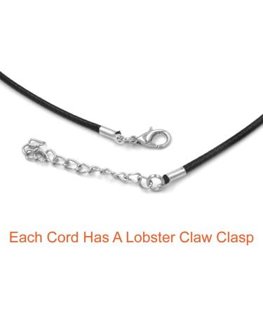 Paxcoo 50Pcs 18 Black Waxed Necklace Cord - 18 Inches - Jewelry Making Supplies - Buy Online on SooperMarket.com