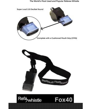 Fox 40 Referee Whistle with CMG RefSwhistle - Ideal for Soccer, Football, Umpire & Officials - Buy Online on SooperMarket.com