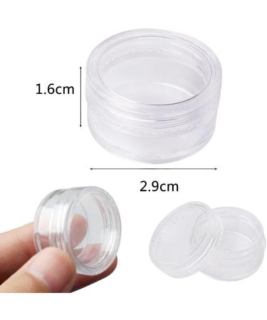 20-Piece Cosmetic Sample Set | 5g Round Plastic Jars with Screw Cap & Stickers - Ideal for Travel & Storage - Buy Online on SooperMarket.com