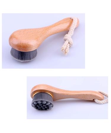 1PC Bamboo Charcoal Facial Cleansing Brush - Manual Pore Exfoliation & Makeup Removal - Buy Online on SooperMarket.com