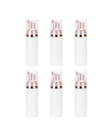 Beaupretty Plastic Foam Dispenser Bottle Refillable Foaming Soap Dispenser Bottle Airless Lotion Bottle for Travel 6pcs(Rose Gold)