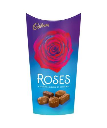 Roses Chocolates 290g - Chocolate Gift Carton - Suitable For Vegetarians - May Contain Nuts And Soya - Delicious Special For Easter Tasty And Twisty Treat Gift Hamper - Christmas Birthday