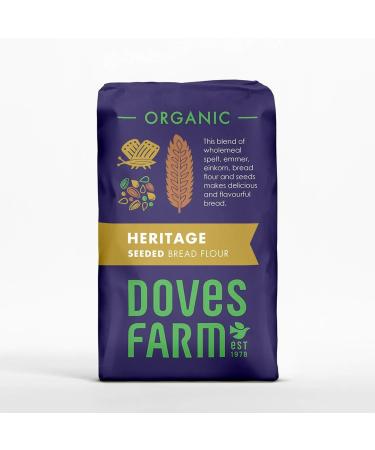 Doves Farm | Organic Heritage Seeded Bread Flour 1kg | Organic Flour Blend with Seed Mix | bread flour and seeds makes delicious and flavourful bread. - Buy Online on SooperMarket.com