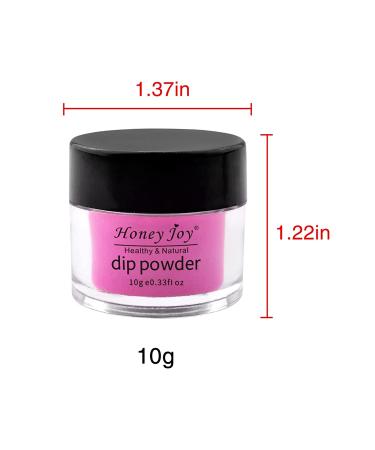 Honey Joy Rose Pink Dip Powder Nails Kit - Set of 6 Boxes | Hot Pink Nail Dipping Powder Colors | No Lamp Cure Required | Gel Polish Effect | Even & Smooth Finish - Buy Online on SooperMarket.com