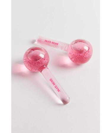 Skin Gym Ice Globe Beauty Balls: Cold Roller Massager for Face & Eyes - Reduce Puffiness, Pores, and Wrinkles - Pink - Buy Online on SooperMarket.com