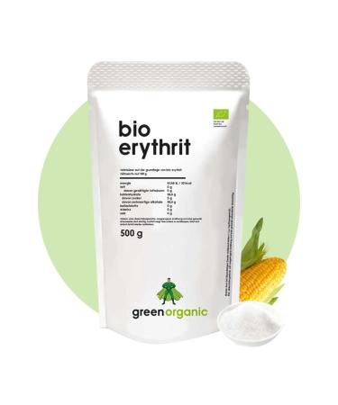 Bio Premium Erythrit-Lower-Carb Sugar Alternative low-calorie superfood light without addition tooth-friendly 500Gr 500 g (1 Pack)