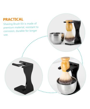 NOLITOY 3 Sets Men's Shaving Kit | Beard Brush Shaving Cream & Razors | Premium Grooming Essentials for Men - Buy Online on SooperMarket.com