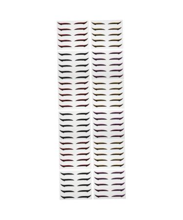 Mikinona Double Sided Eyelid 60 pairs Personalized Eyelid Reusable Charming Eyeliner Double Stickers Tapes Strips 14X10X0.5cmx3pcs Assorted Colorx3pcs