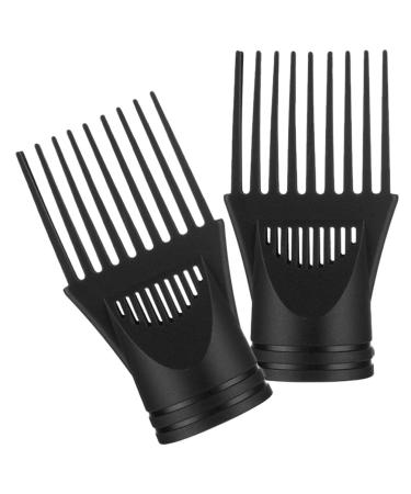 FRCOLOR Hair Styling Accessories 2pcs Blower Dryer Comb Attachment Hair Dryer Concentrator with Nozzle Attachment Hairdressing Styling Tool for Straightening Wavy Natural Curly Hair