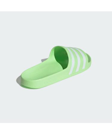 Buy adidas Unisex Adilette Aqua Slippers 43 1/3 EU - Green Spark Cloud White | International Shipping Available - Buy Online on SooperMarket.com