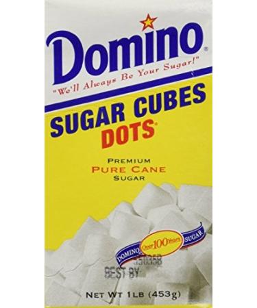 Domino Sugar Cubes Dots, 1lb (Pack of 4 Boxes) 1 Pound (Pack of 4)