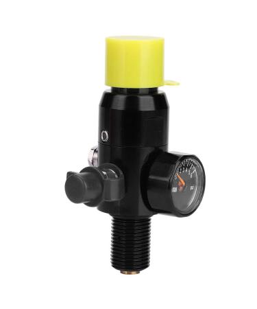POCREATION Durable Aluminum Paintball Regulator, Paintball Air Tank Regulator, for Industrial(Inlet 4500psi, Outlet 2200psi)