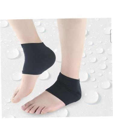 Mikinona Heel Protector Heel Moisturizing Sock Cracked Heel Socks Gel Heel Socks Dry Feet Socks Heel Sleeves for Cracked Heels Moisturizing Socks Black Heel Stockinette High Heel Foot Socks - Buy Online on SooperMarket.com