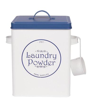 Luzhengyang Laundry Powder Detergent Container Tin Box 9 x 6 x 7 Inches Storage up to 11lb/ 5kg