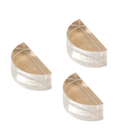 Baluue 3pcs Eye Shadow Plate Makeup Repair Tool Eyeshadow Pressing Tool Tamper Powder Seal Acrylic 2.60X1.30X0.90CMx3pcs Transparentx3pcs