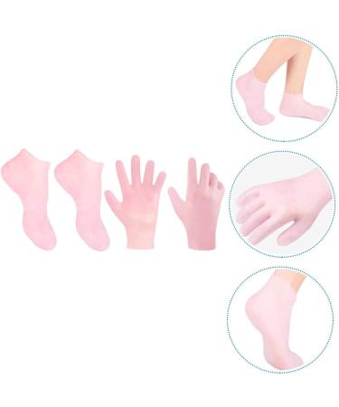 minkissy 1 Set Hydrating Sock Gloves Foot Care Socks Gloves Boat Socks Moisturizing Socks and Gloves Silicone Heel Cover Remover Socks Cuticles Socks Gloves Beauty Hand Sebs Spa Soft - Buy Online on SooperMarket.com