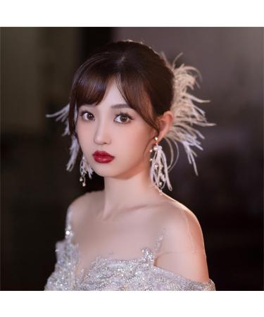 JSGHGDF Artificial Hair lip s rystal Hairband Wedding Party Ancient Women omic-Show Headwear Hairpin earring set - Buy Online on SooperMarket.com