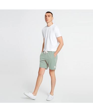 Maamgic Men's Mint Sweat Shorts - Above Knee Workout Gym Shorts with Zipper Pockets (Size Large) - Buy Online on SooperMarket.com