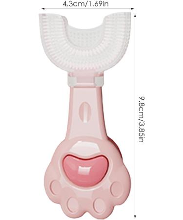 Cartoon Kids U Shaped Toothbrush Children U Shape Toothbrush - Cute Cartoon Whitening Toothbrush Teeth Cleaning Design for Kids Ages 2-6 Uwariloy Pink 1 count (Pack of 1) - Buy Online on SooperMarket.com