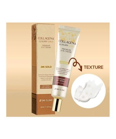 3W Clinic Collagen & Luxury Gold Eye Cream 40ml (Pack of 2) - Moisturizing & Vitalizing - Buy Online on SooperMarket.com