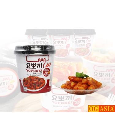Yopokki 3 SPACK MIX Rice Cake Cups - Korean Instant Rice Cakes - Spicy & Sweet - 400g - OG Asia - International Shipping - Buy Online on SooperMarket.com