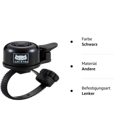 Buy Cateye OH-1400 Bicycle Bell - Black One Size - International Shipping Available - Buy Online on SooperMarket.com