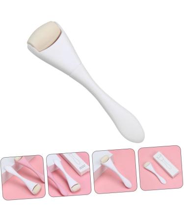 WOONEKY Oil Removal Roller Face Lift Roller Handheld Face Roller Skin Care Roller Oil Absorbing Volcanic Roller Volcano Stone Roller Face Sculpting Tool Rolling Volcano Stone Face Massager 10.30X2.70X1.50CM White - Buy Online on SooperMarket.com