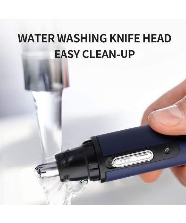 USB Rechargeable Ear & Nose Hair Trimmer for Men & Women | Easy to Use Facial Hair Trimmer with Protective Cover | Portable & Effortless Cleansing - Buy Online on SooperMarket.com