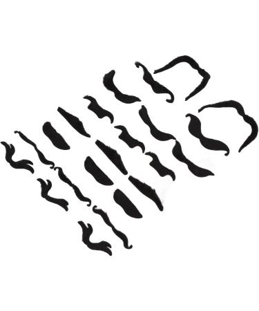 Self Adhesive Fake Eyebrows Beard 60 Pcs Moustache and Eyebrows Stick on Fake Eyebrows and Moustache Kit for Old Man Dress Up Grandpa Costume Accessories - Buy Online on SooperMarket.com
