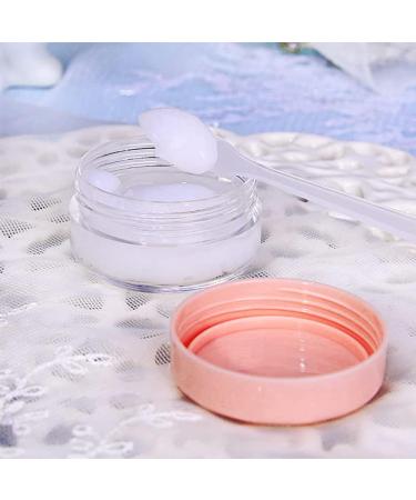24-Pack Mini Pink Lip Balm Jars - Empty Plastic Cream Cans for Travel Cosmetics and Nail Art - Perfect for Creams Lotions & Masks - Buy Online on SooperMarket.com