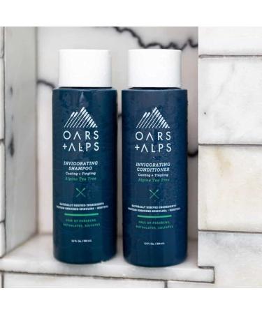 Oars + Alps Men's Sulfate Free Hair Shampoo - Alpine Tea Tree Infused - 12 Fl Oz - Buy Online on SooperMarket.com