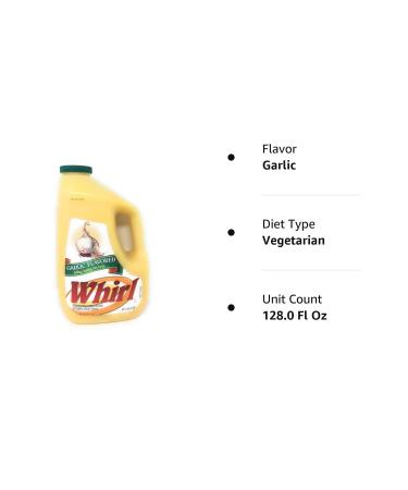 Garlic Whirl Butter-Flavored Oil 1 Gallon - Premium Oil for Cooking and Flavoring - Buy Online on SooperMarket.com