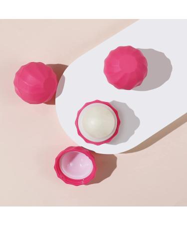 LONGWAY 0.24Oz (7ml) Empty Lip Balm Sphere Containers - Rose Red | BPA Free Chapstick Tubes for Lip Gloss - Screw Cap Lipstick Holder - Buy Online on SooperMarket.com