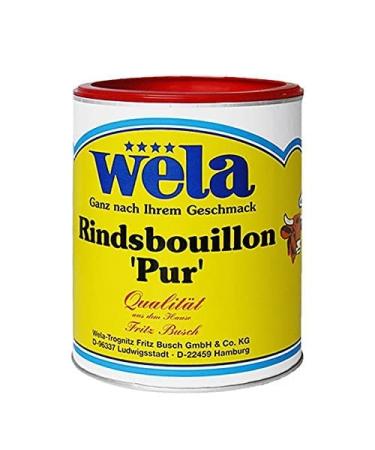 Beef bouillon 'Pure' - wela 1/1 can fine meat flavor 62.5 l (1 pack)