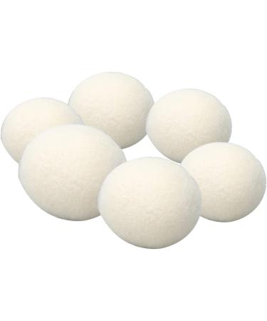 Dekaim 6pcs Wool Drying Balls Reusable Static Reduction Time Saving Skin Friendly Softener Ball for Clothes(3CM) - Buy Online on SooperMarket.com